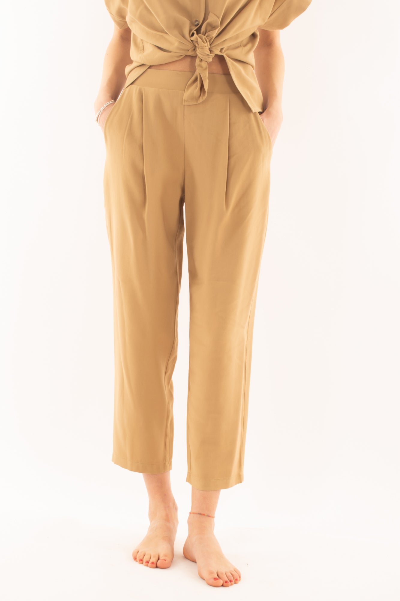 Pantalone morbido da Donna Dixie - Beige