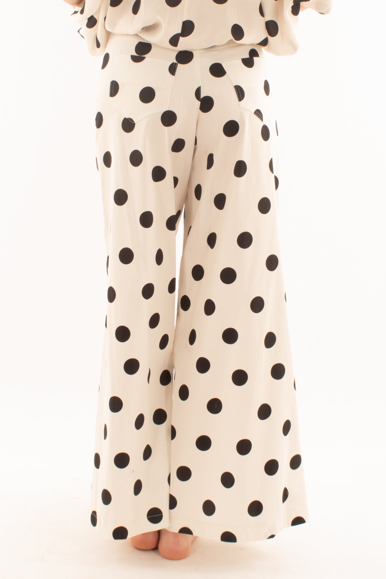 DIXIE Pantalone a pois da Donna Dixie - Latte Latte