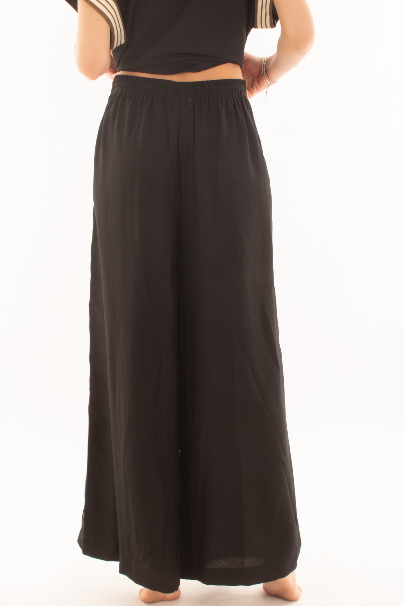 Pantalone con bande latelari da Donna Dixie - Nero