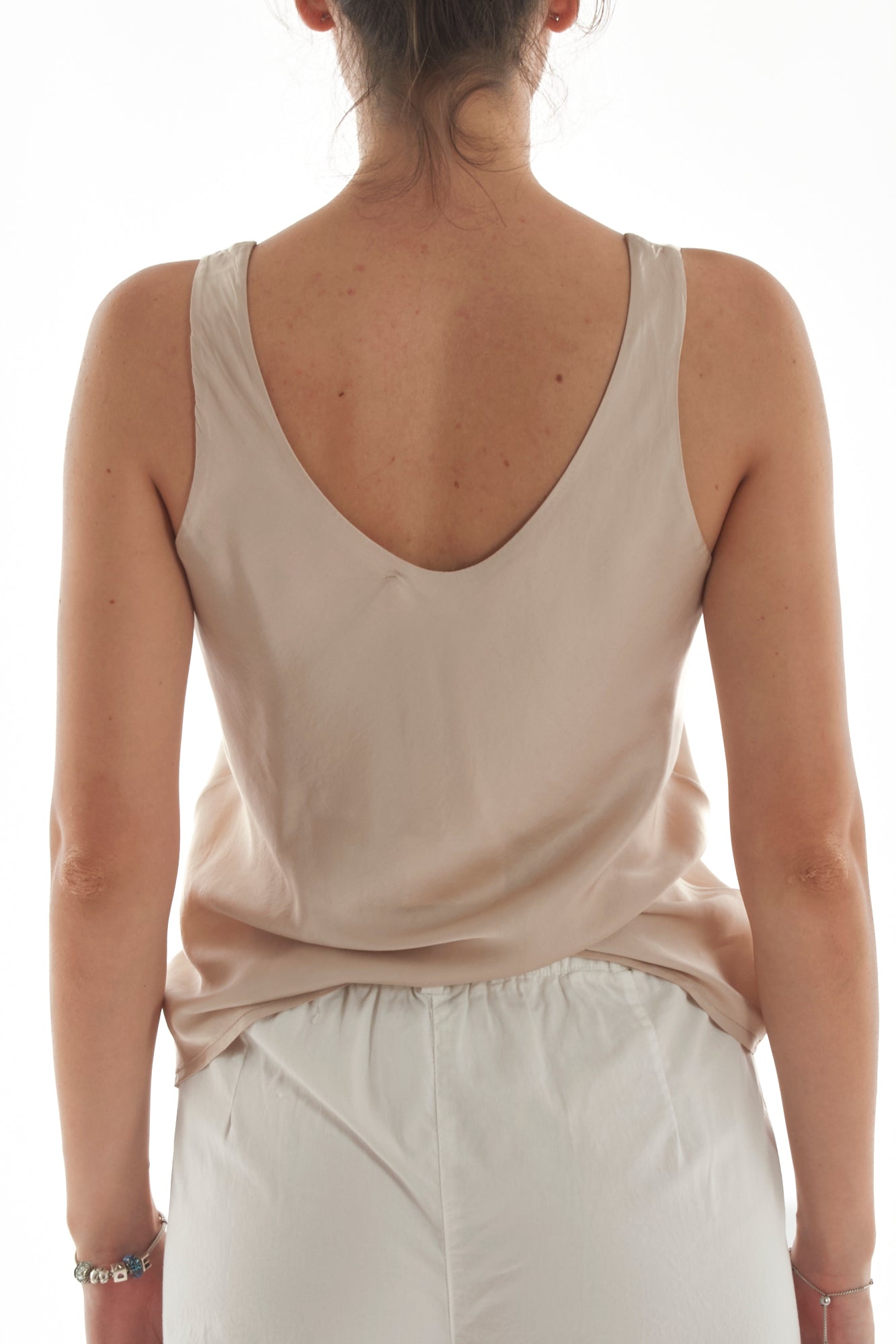 Canottiera spalla larga da Donna Dixie - Beige