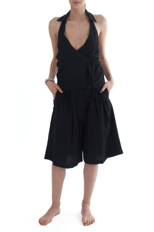 Gilet allacciato di lato da Donna Dixie Senape