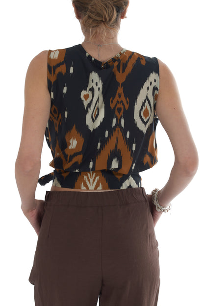 Maglia annodata nel davanti da Donna Dixie - Multicolor