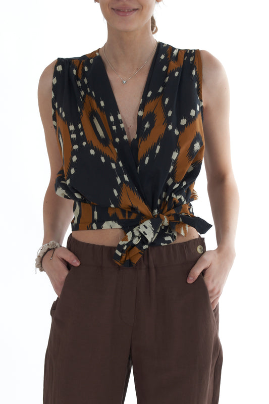 Maglia annodata nel davanti da Donna Dixie - Multicolor