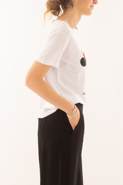 T-shirt con topolino da Donna - Dixie Bianco