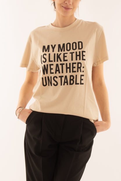 T- shirt con scritta da Donna Dixie - Avorio