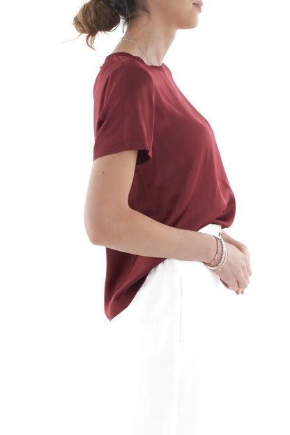 Blusa mezza manica in viscosa da Donna India