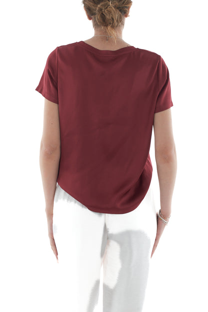 Blusa mezza manica in viscosa da Donna India