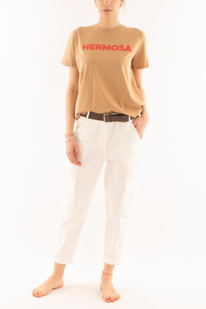 T-shirt con scritta 'hermosa' da Donna Dixie - Biscotto