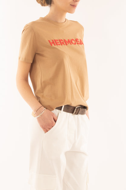 T-shirt con scritta 'hermosa' da Donna Dixie - Biscotto