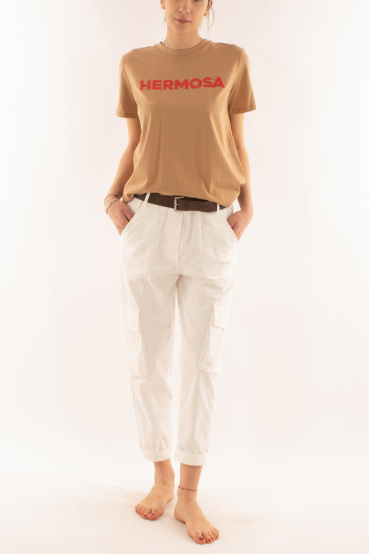 T-shirt con scritta 'hermosa' da Donna Dixie - Biscotto