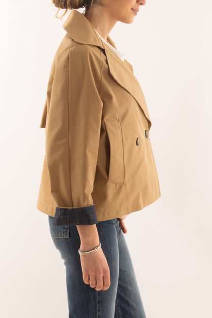 Trench corto da Donna Dixie Camel