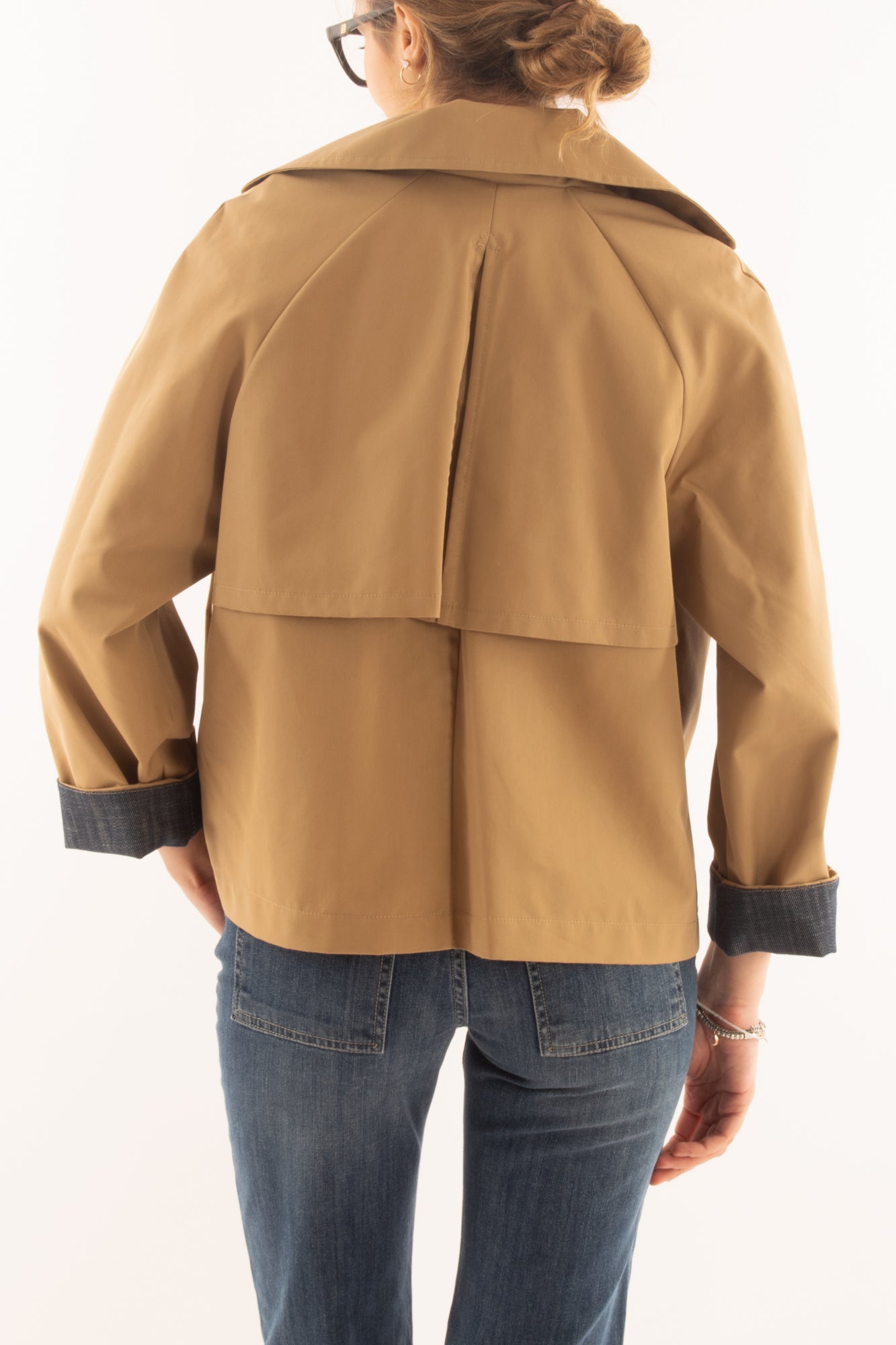 Trench corto da Donna Dixie Camel