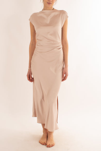 Abito lungo con drappeggio da Donna Imperial - Candy
