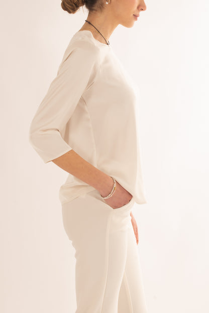 Blusa manica 3/4 da donna Imperial - Champagne