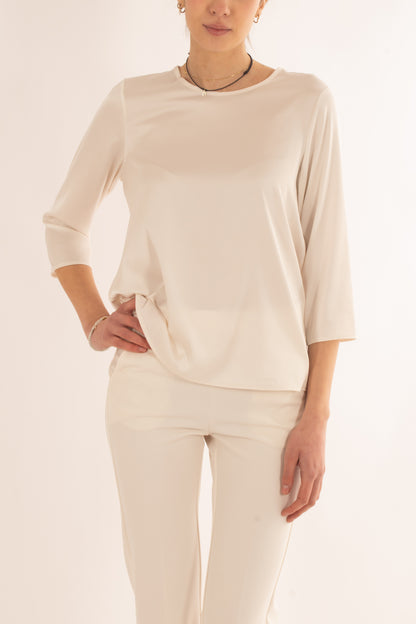 Blusa manica 3/4 da donna Imperial - Champagne