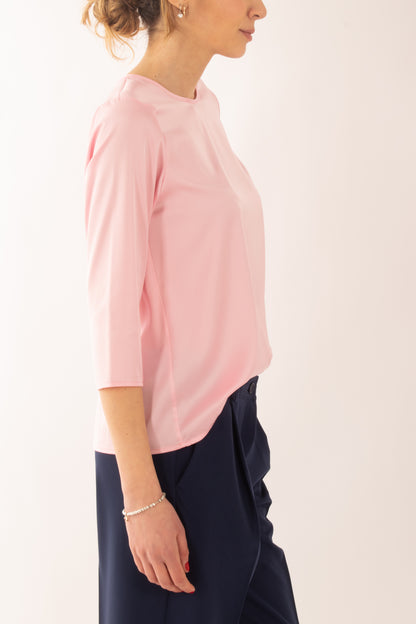 Blusa manica 3/4 da donna Imperial - Pink lady