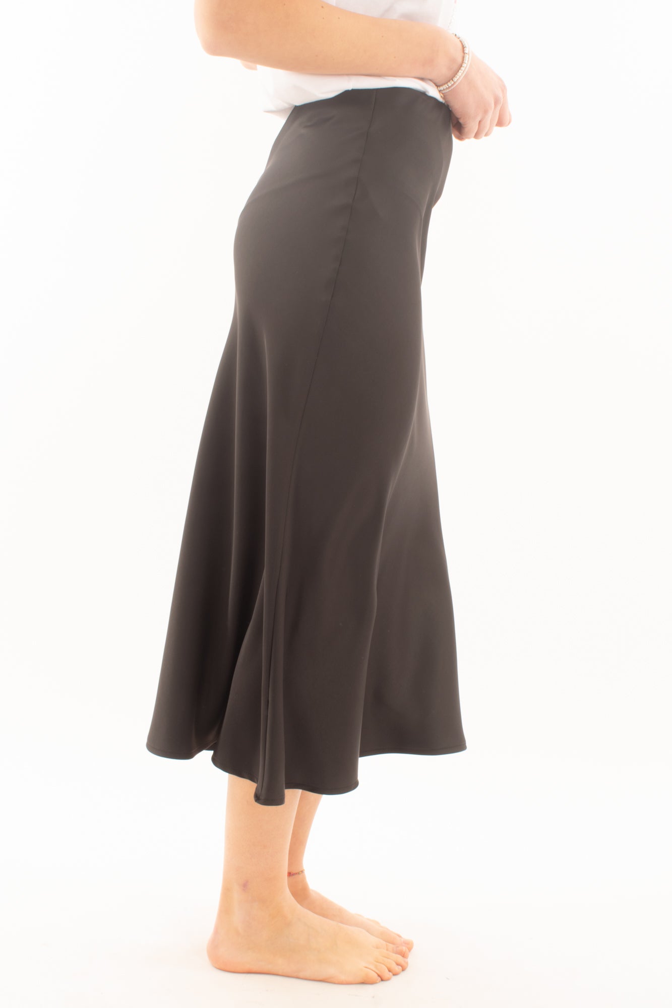 Gonna in satin da Donna Imperial - Nero