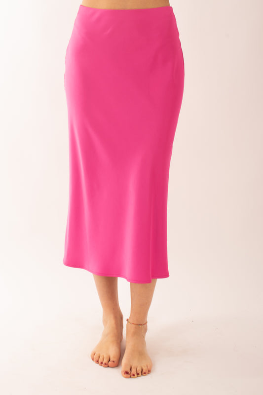 Gonna in satin da Donna Imperial - Pink