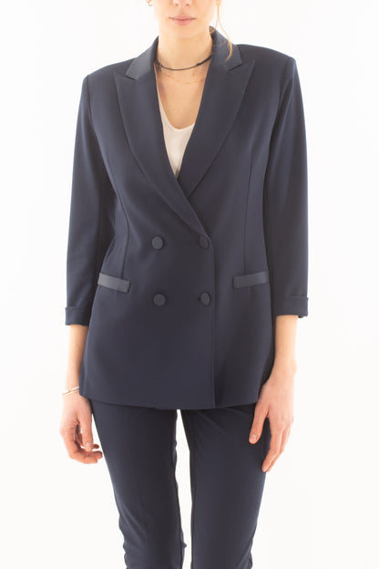 Giacca con manica 3/4 doppio petto da Donna Imperial - Blu