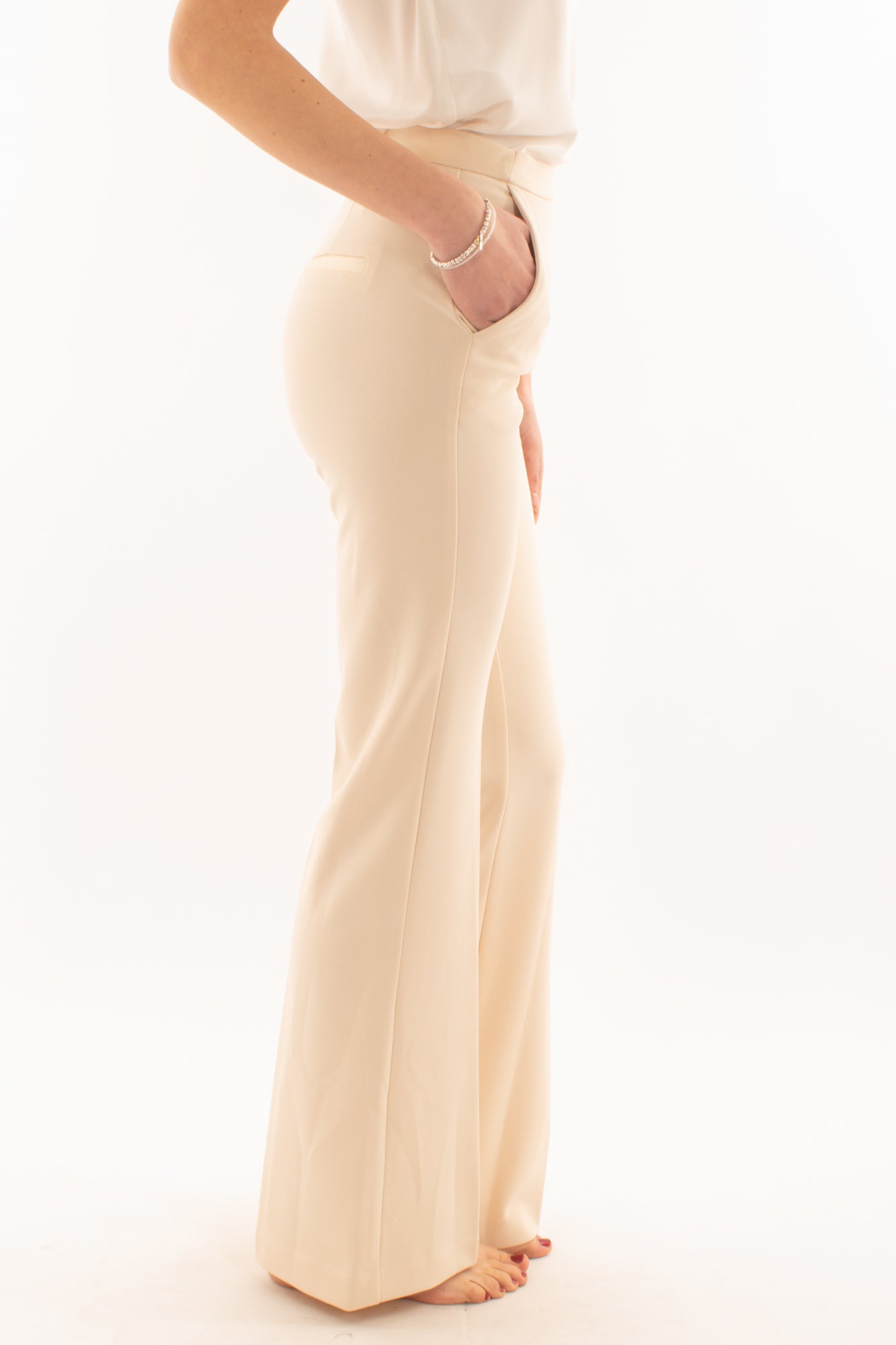 Pantalone a zampa da Donna Imperial - Avena