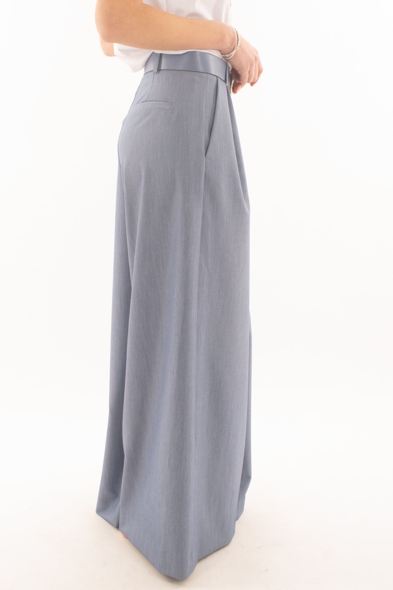 Pantalone super palazzo da Donna Imperial - Blu denim