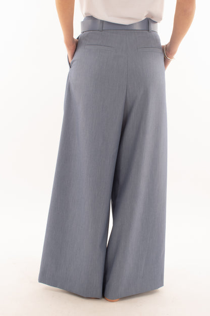 Pantalone super palazzo da Donna Imperial - Blu denim