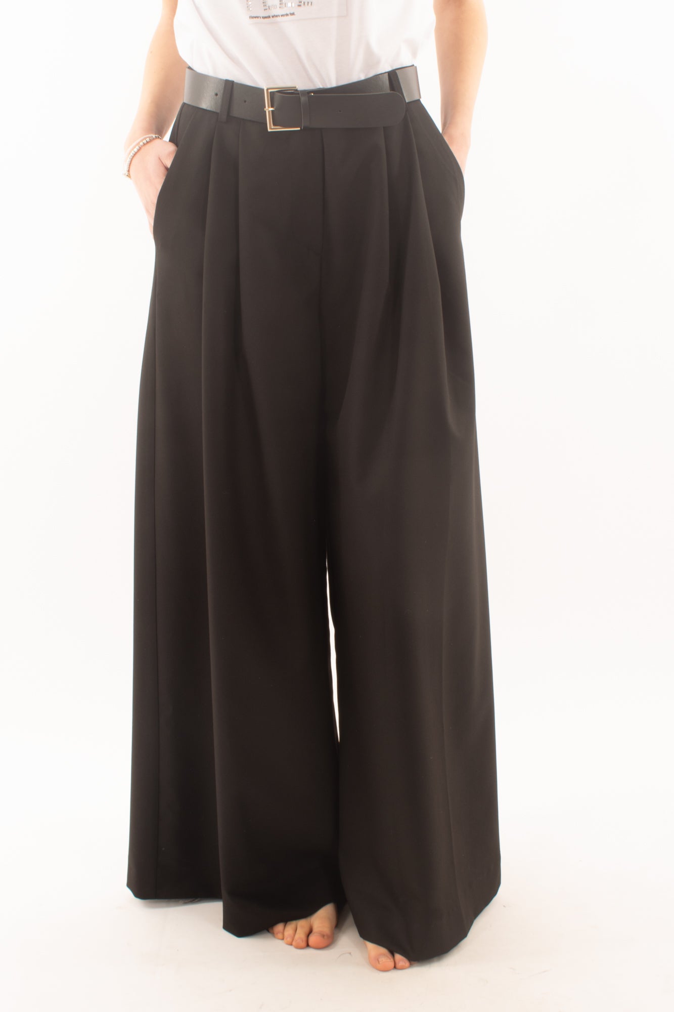Pantalone super palazzo da Donna Imperial - Nero