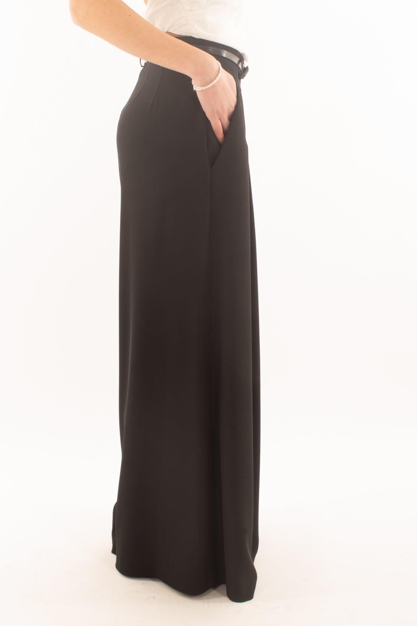 Pantalone palazzo con cinta da Donna Imperial - Nero