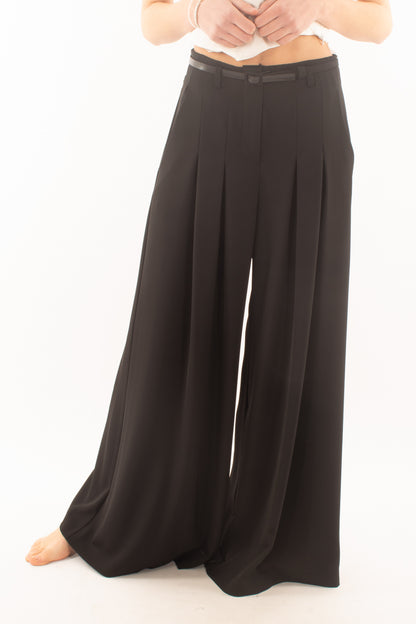 Pantalone palazzo con cinta da Donna Imperial - Nero