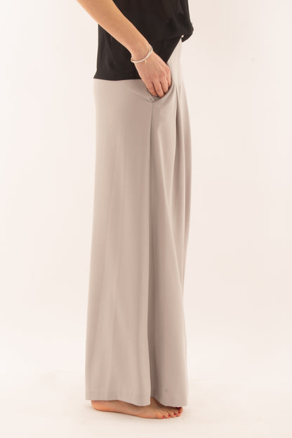 Pantalone palazzo con cintina da Donna Imperial - Perla