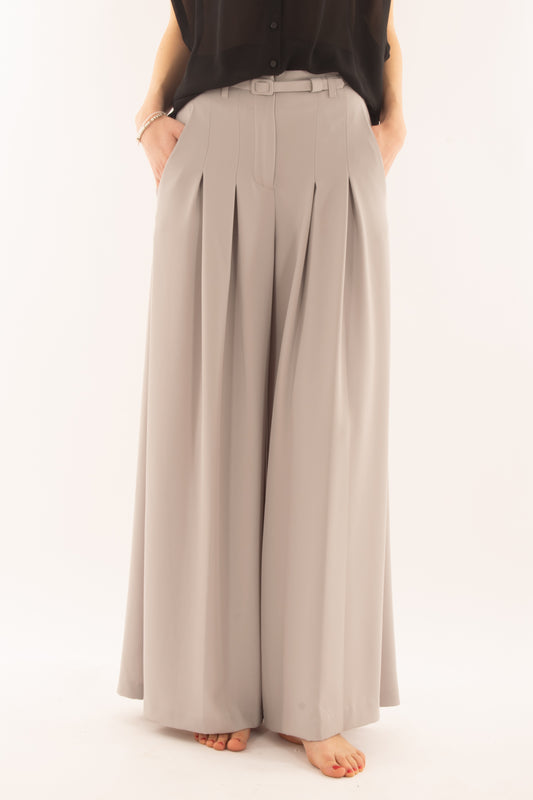 Pantalone palazzo con cintina da Donna Imperial - Perla