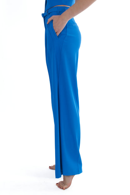 pantalone palazzo con pence profonde da Donna Imperial Acqua