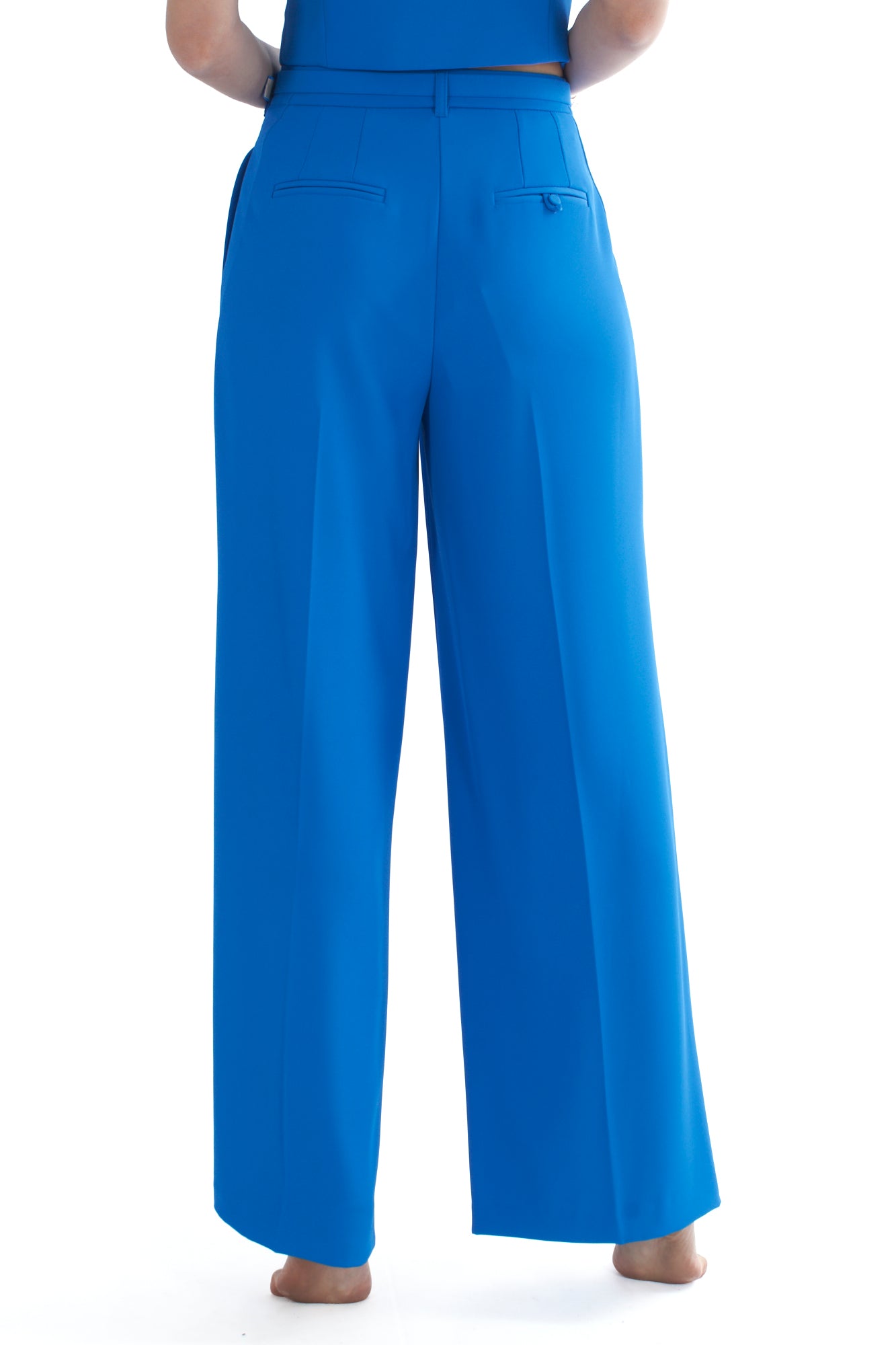 IMPERIAL pantalone palazzo con pence profonde da Donna Imperial Acqua Royal