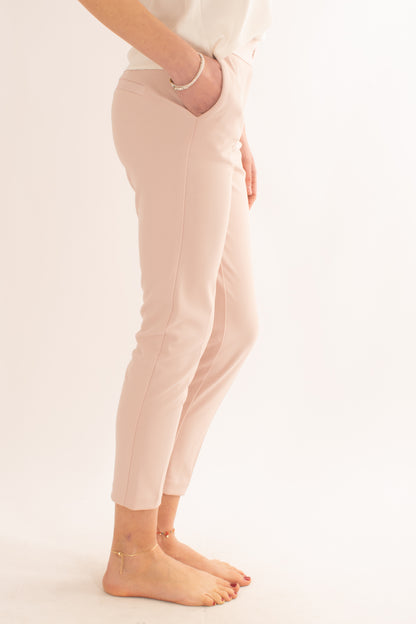 Pantalone a sigaretta con profili in raso da Donna Imperial - Candy