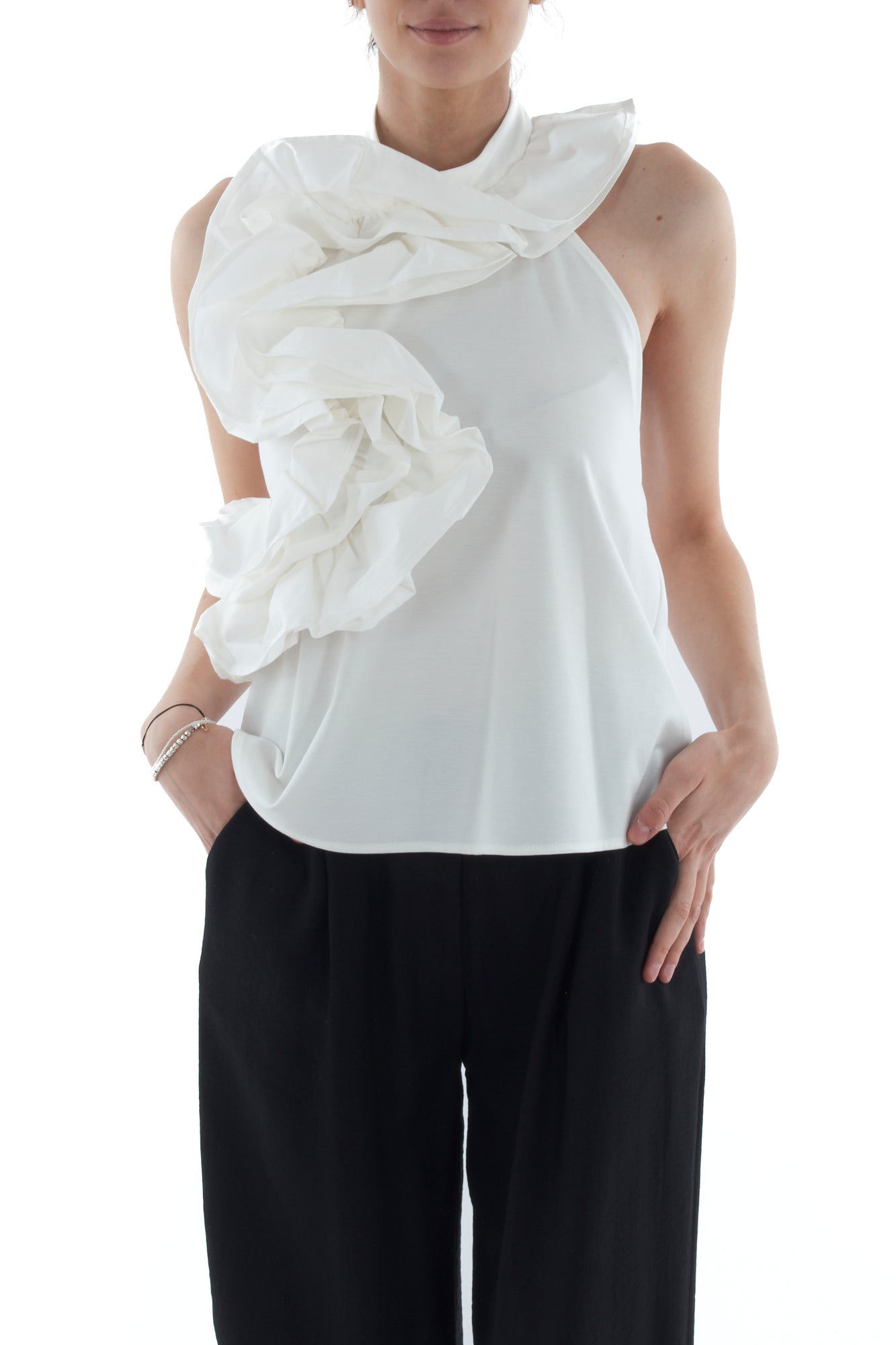 Top con rouge da Donna Imperil - Bianchi