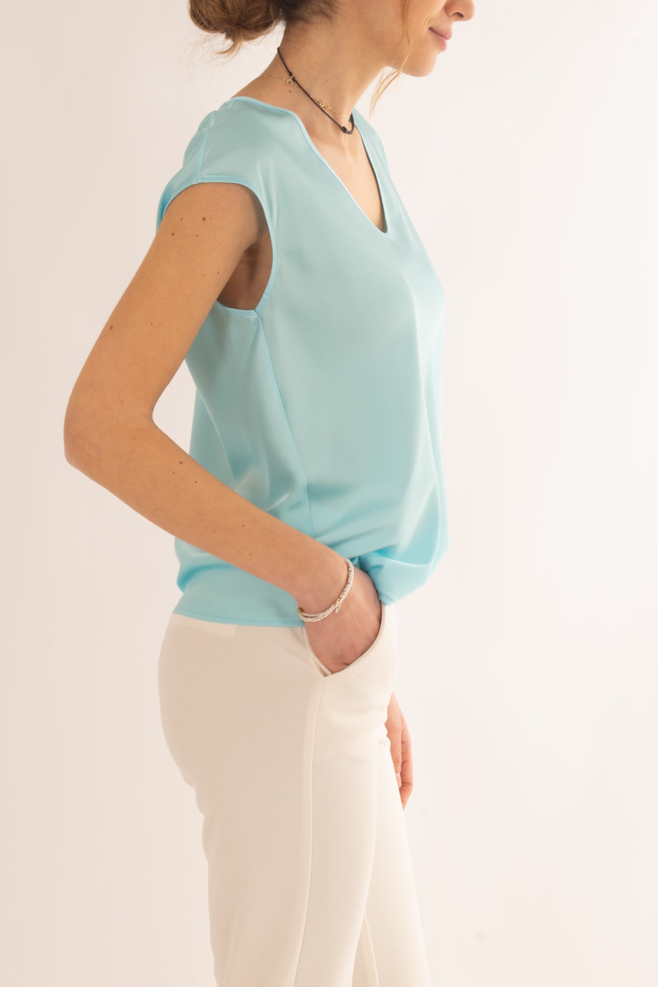 Blusa a v smanicata da Donna Imperial - Oxigen