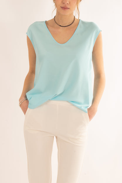 Blusa a v smanicata da Donna Imperial - Oxigen