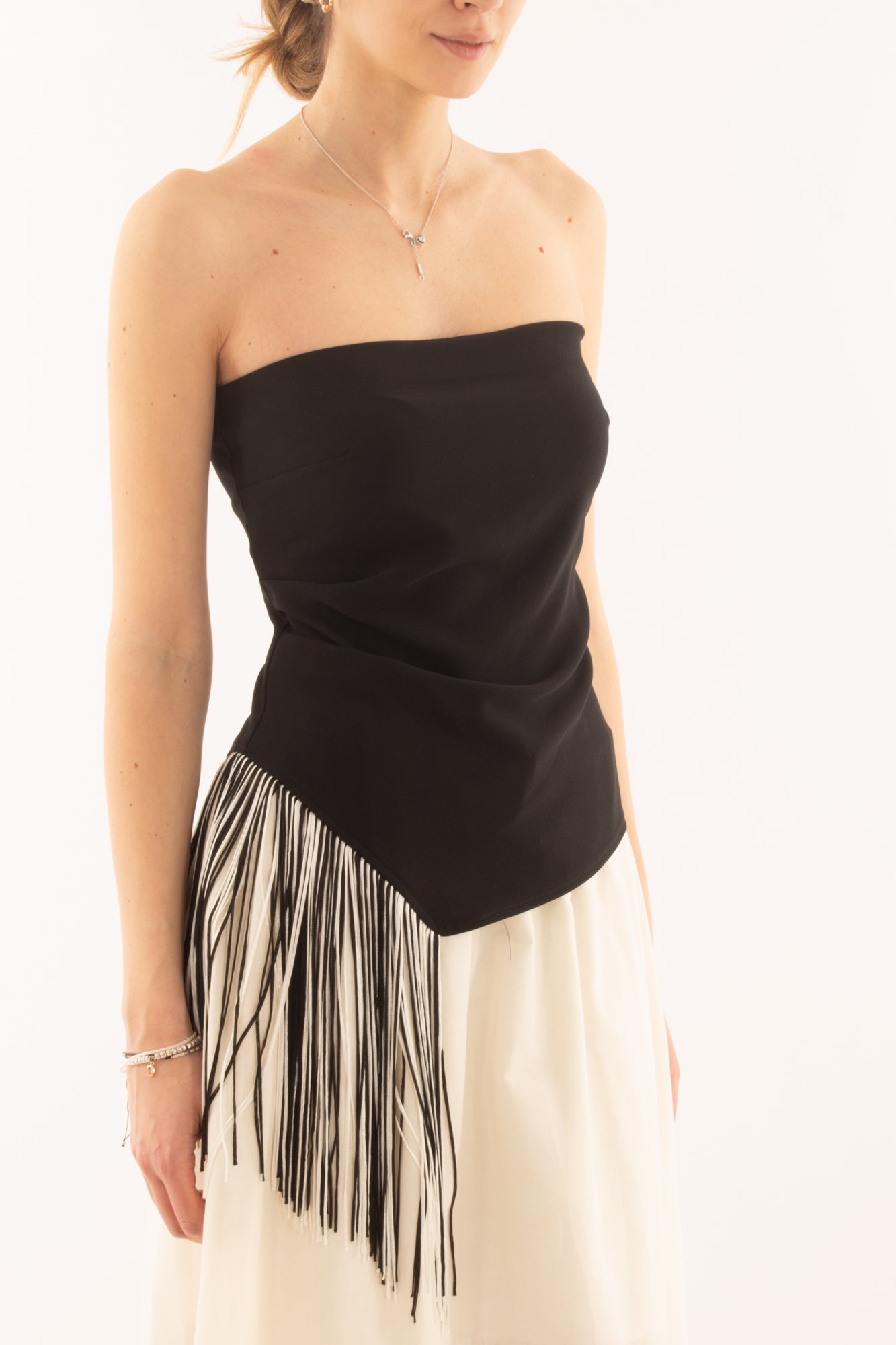 Fascia con frange da Donna Imperial - Nero