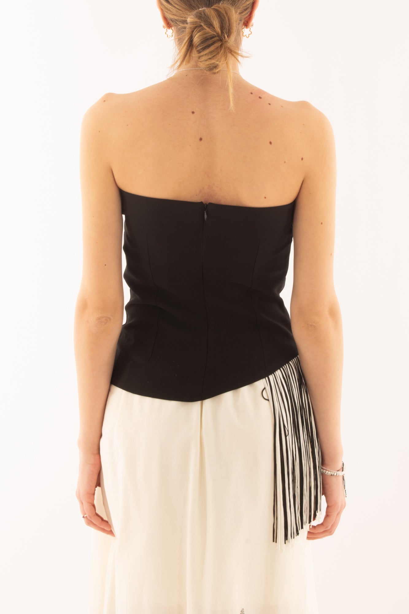 Fascia con frange da Donna Imperial - Nero