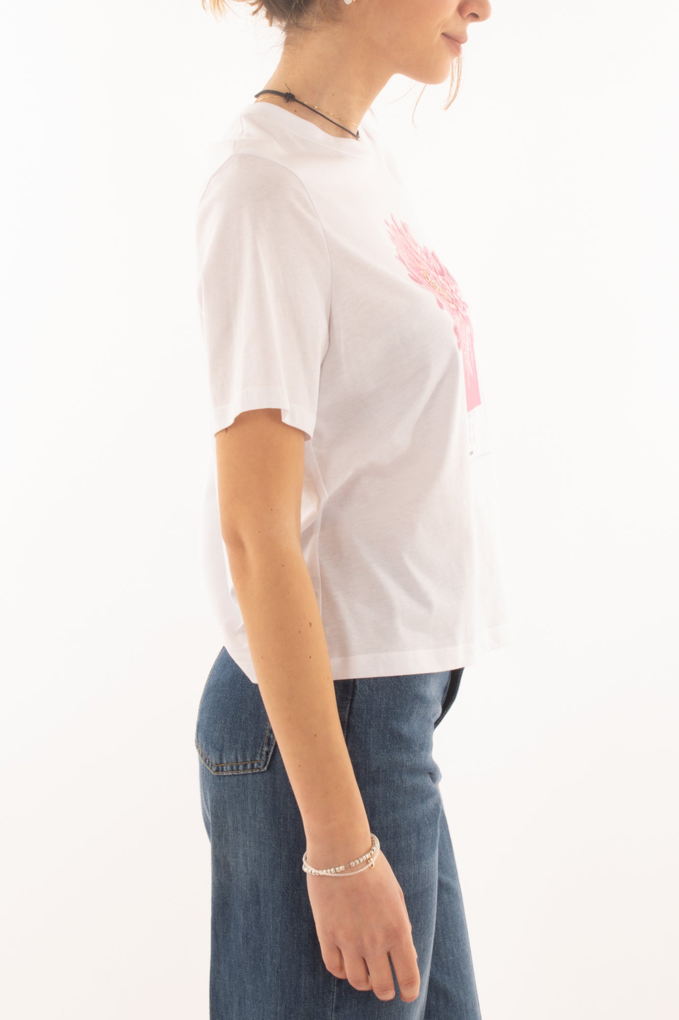 T-shirt con fiore da Donna Imperil - Bianco