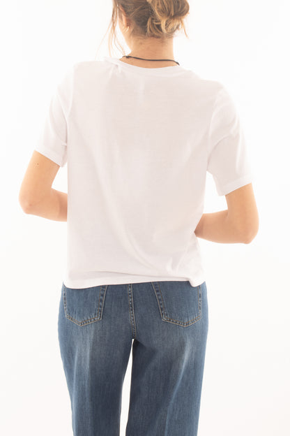 T-shirt con fiore da Donna Imperil - Bianco