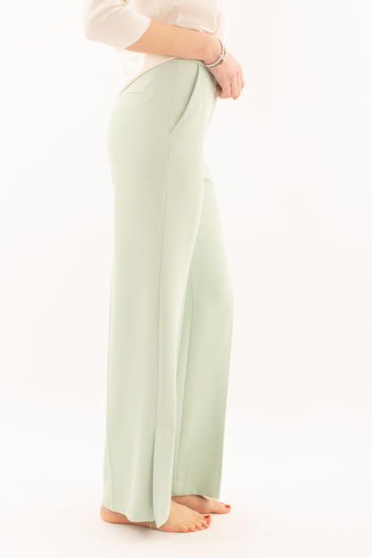 Pantalone palazzo con spacco da Donna King kong - Verdino