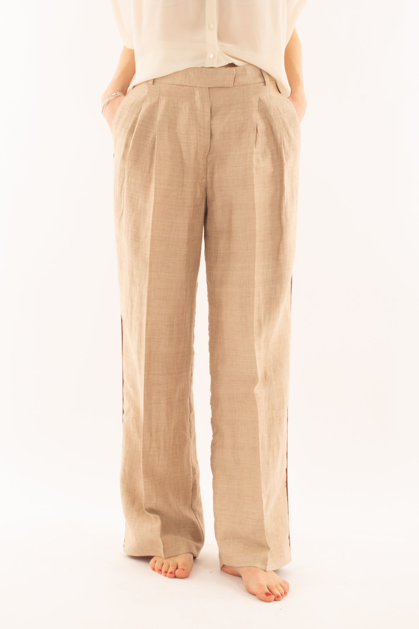 KING KONG Pantalone a palazzo da Donna King kong - Beige Beige