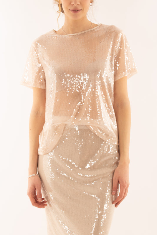 Maglia con paillettes da Donna King kong - Rosa