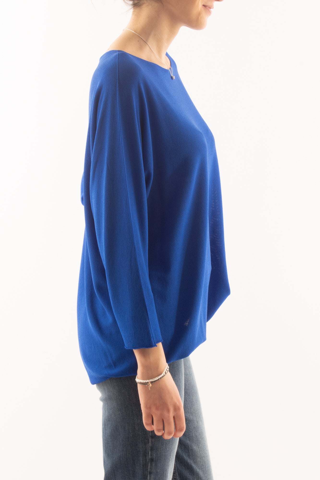 Maglia lunga con manica lunga da Donna Metoo - Bluette