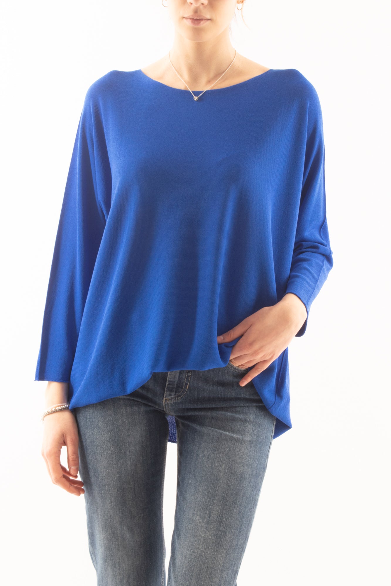 Maglia lunga con manica lunga da Donna Metoo - Bluette