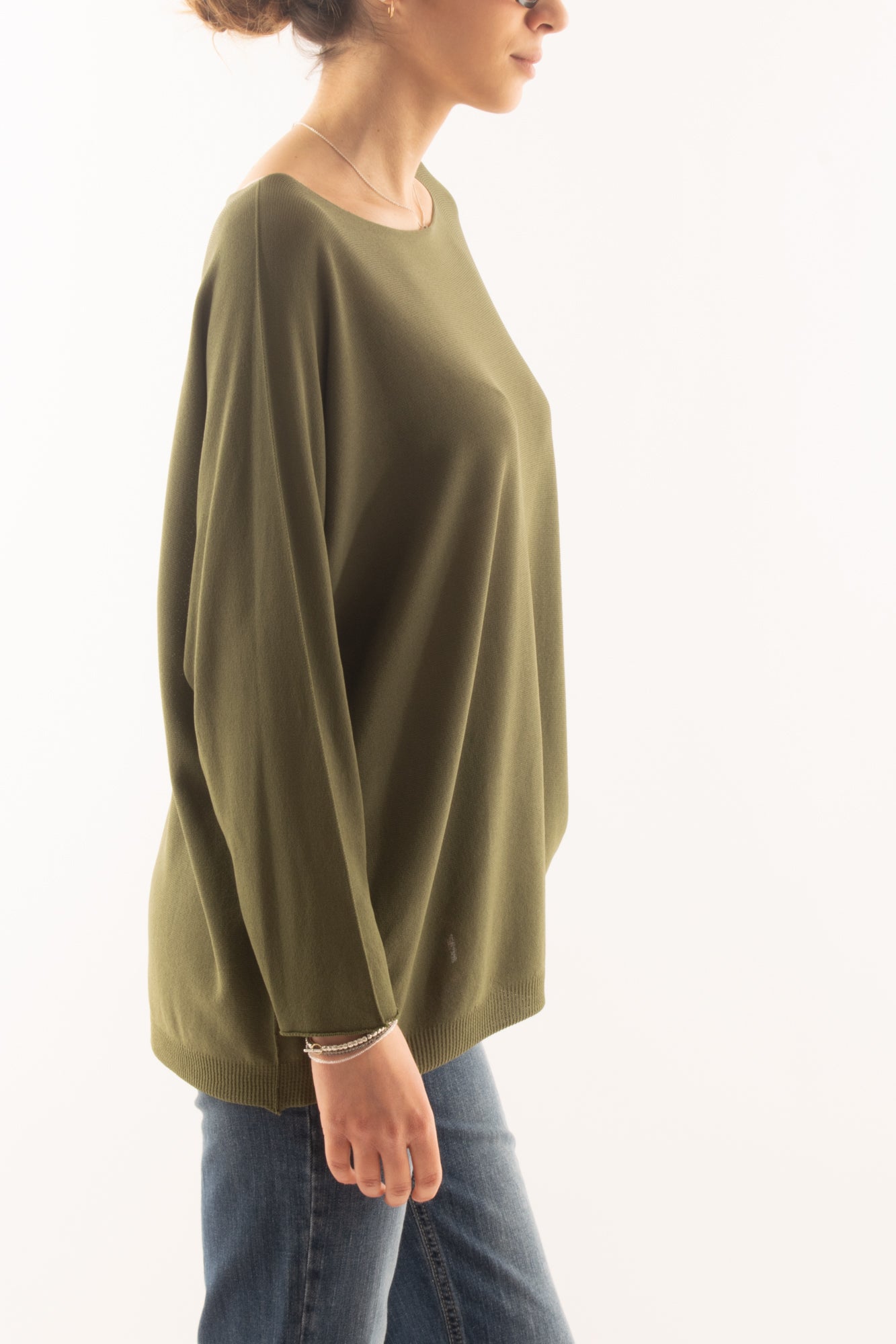 Maglia lunga con manica lunga da Donna Metoo - Verde