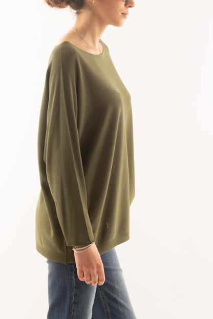 Maglia lunga con manica lunga da Donna Metoo - Verde