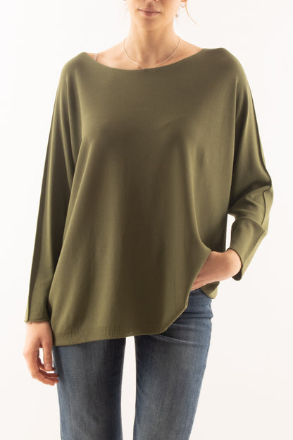 Maglia lunga con manica lunga da Donna Metoo - Verde