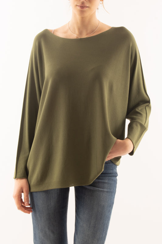 Maglia lunga con manica lunga da Donna Metoo - Verde